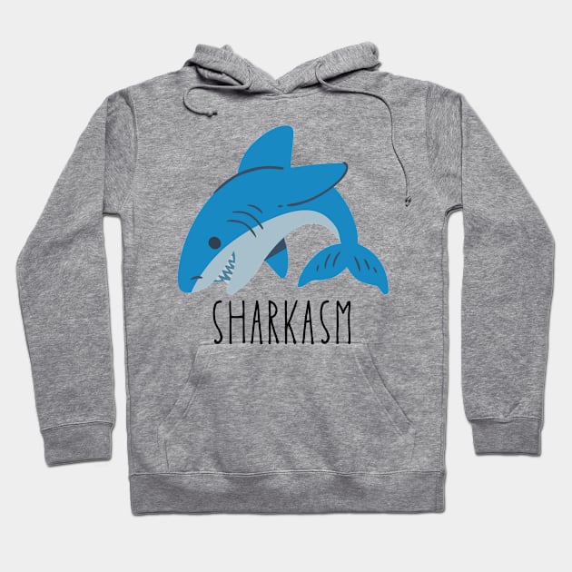 Sharkasm Hoodie by blueberrytheta